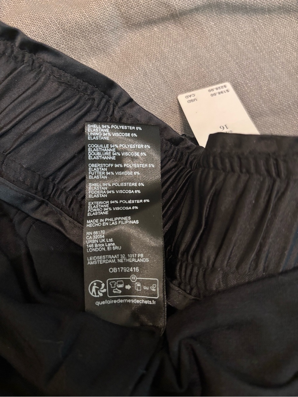 Anthropologie Black Sequin Cargo Pants - Picture 8 of 9